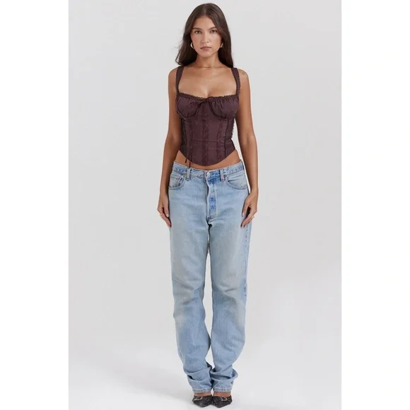 NEW House of CB Gini Top Rich Brown Large+ (XL) - Picture 9 of 13